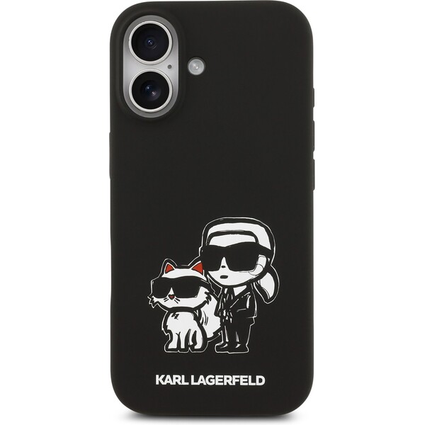Karl-Lagerfeld-Liquid-Silicone-K-CH-Sketch-MagSafe-kryt-iPhone-17-cerny