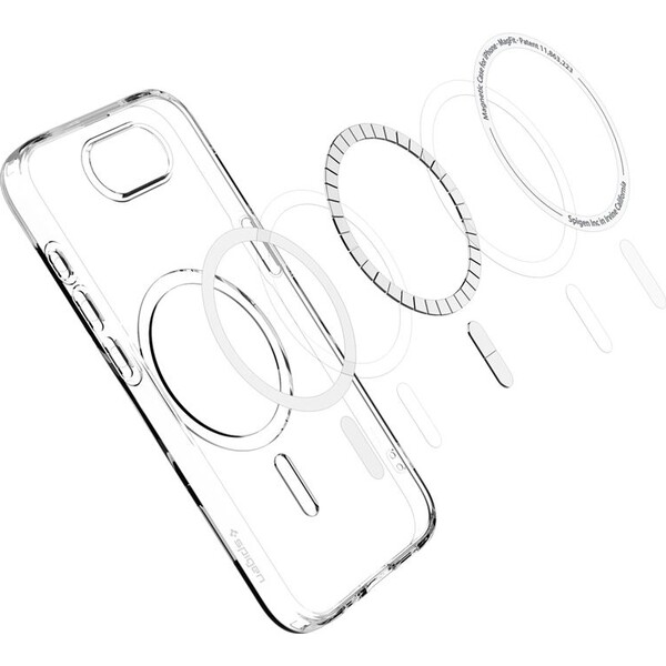 Spigen-Crystal-Flex-MagSafe-kryt-iPhone-17e-16e-bily