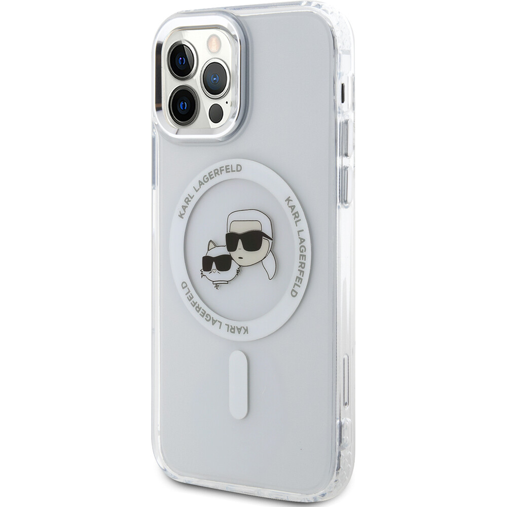 Karl-Lagerfeld-IML-K-CH-Heads-Metal-Frame-MagSafe-zadni-kryt-pro-iPhone-12-12-Pro-ciry