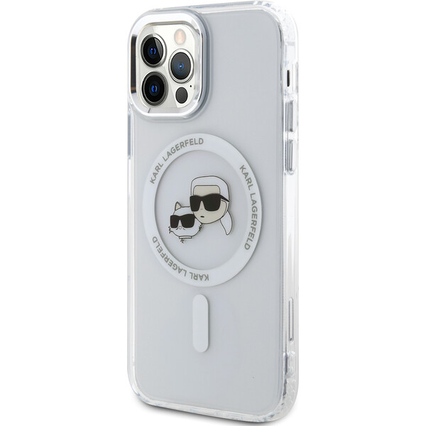 Karl-Lagerfeld-IML-K-CH-Heads-Metal-Frame-MagSafe-zadni-kryt-pro-iPhone-12-12-Pro-ciry