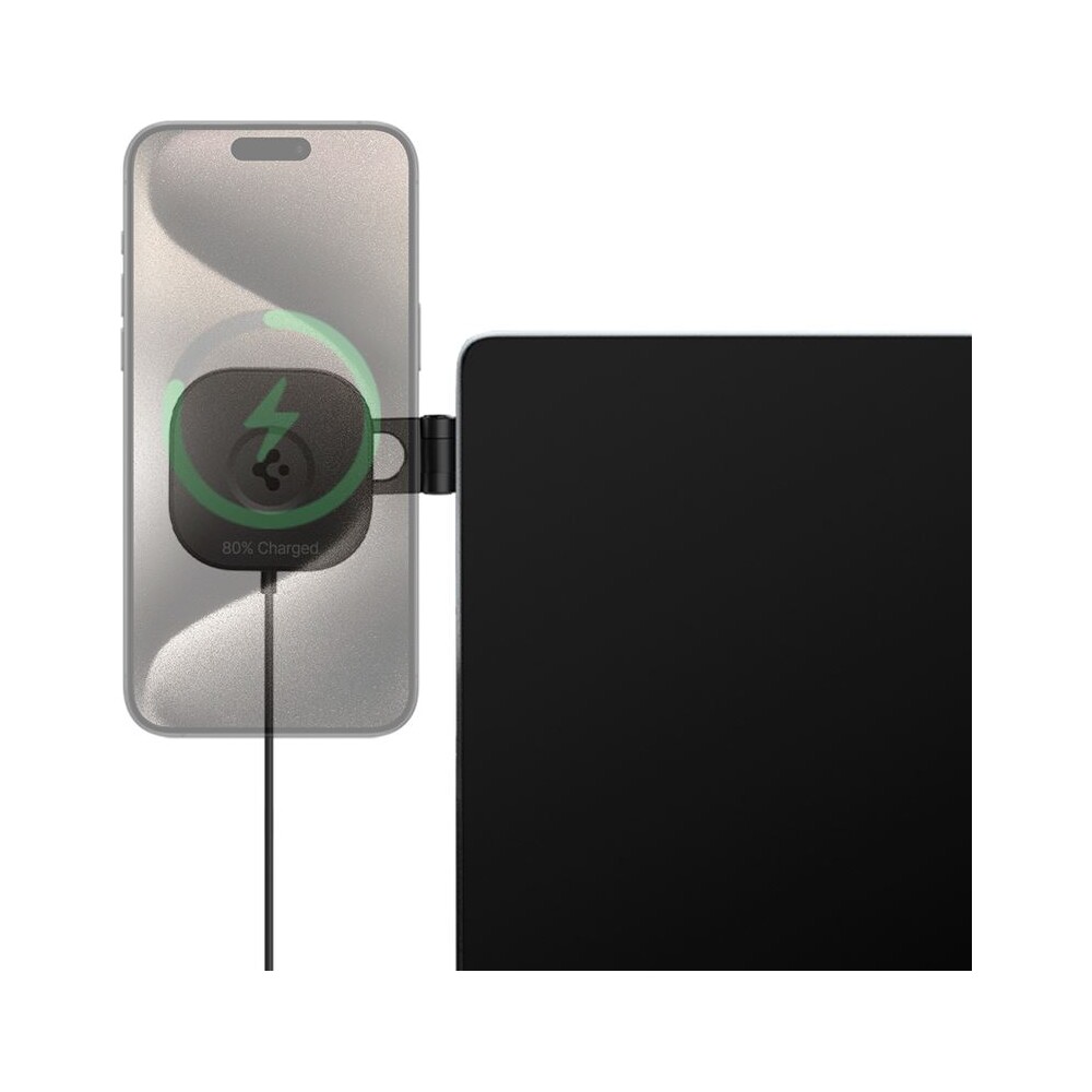 Spigen-OneTap-Pro-3-Wireless-Car-Charger-MagSafe-drzak-s-nabijenim-na-displej-Tesla