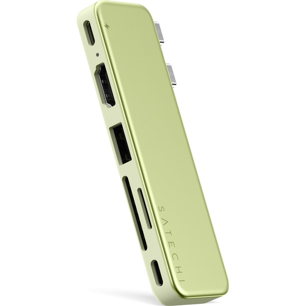 Satechi-USB-C-Snap-Hub-MacBook-Neo-citrusove-zluty