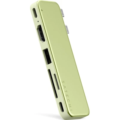 Satechi USB-C Snap Hub (MacBook Neo) citrusově žlutý