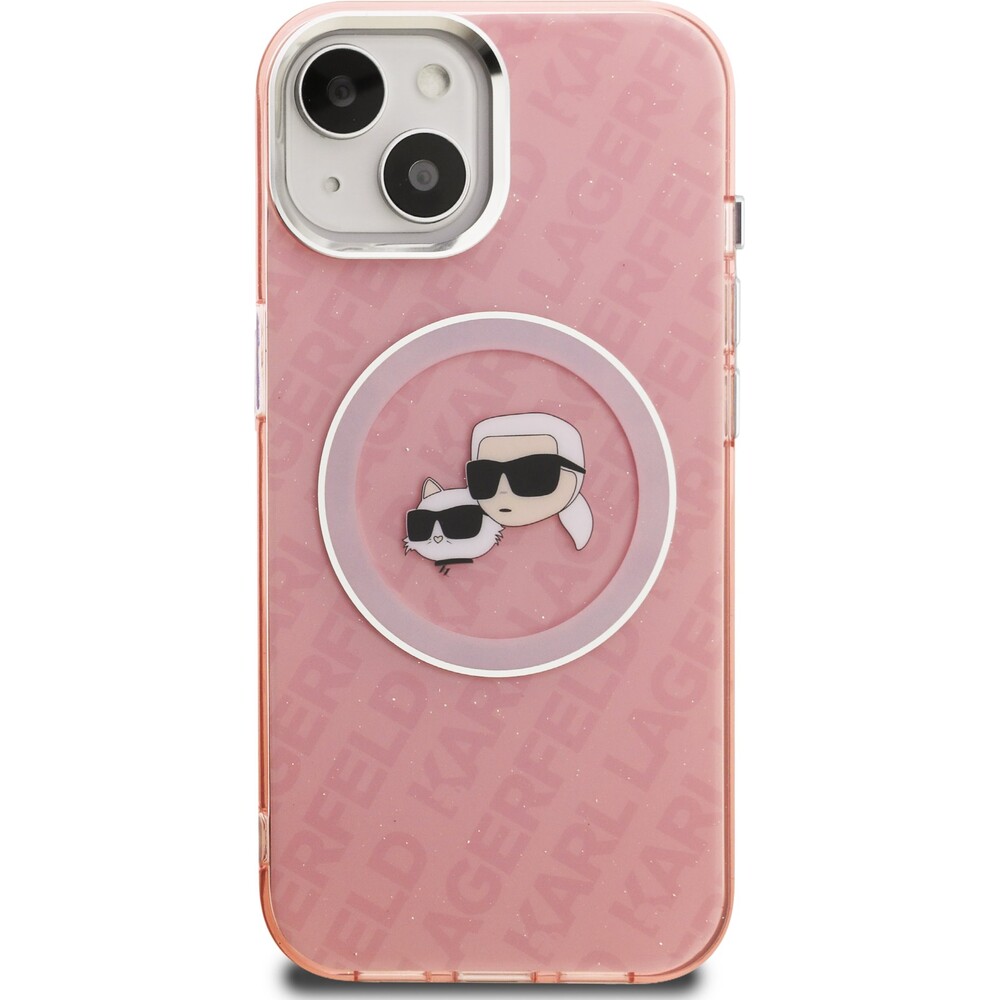 Karl-Lagerfeld-IML-K-CH-Heads-Repeated-Logo-MagSafe-kryt-iPhone-15-ruzovy