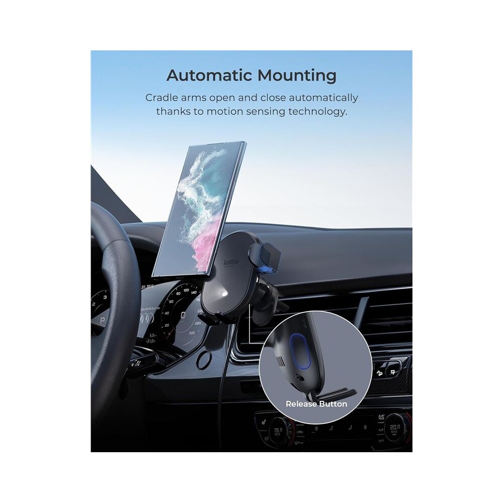 iOttie-AutoSense-2-Wireless-Air-Vent-Mount-drzak-do-auta-s-nabijenim-cerny