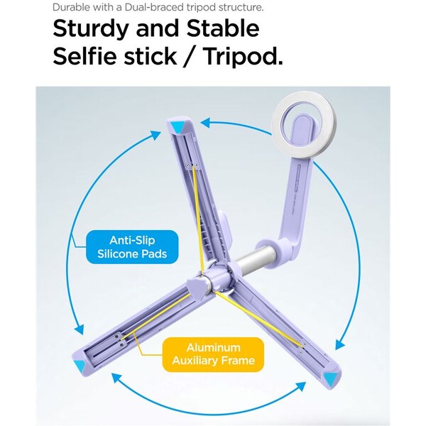 Spigen-MagSafe-Tripod-Selfie-Stick-fialova