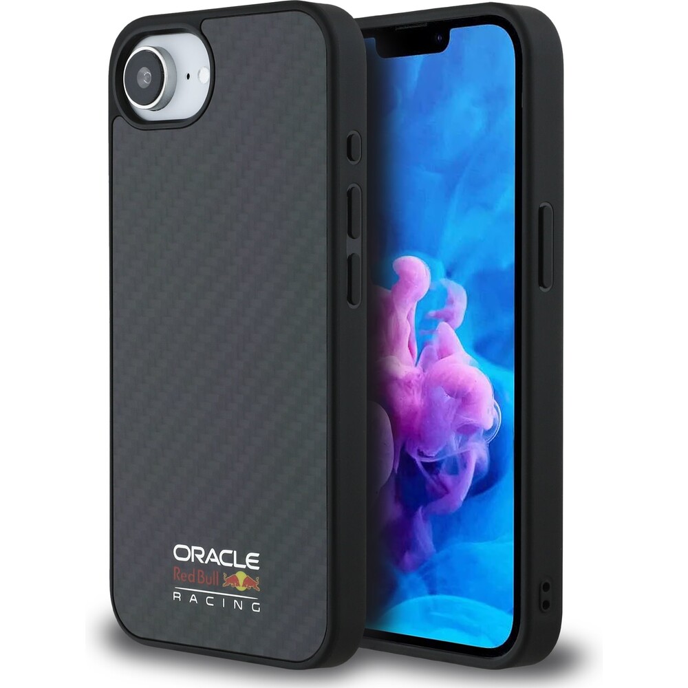 Oracle-Red-Bull-Racing-Carbon-Shiny-Logo-MagSafe-kryt-iPhone-17e-16e-cerny