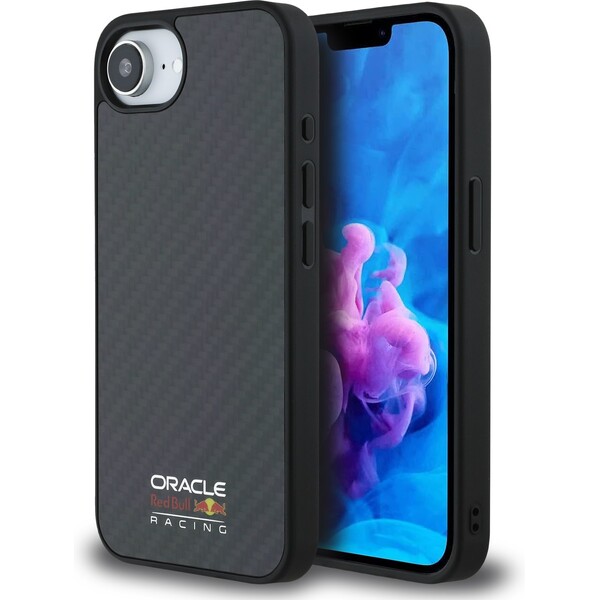 Oracle-Red-Bull-Racing-Carbon-Shiny-Logo-MagSafe-kryt-iPhone-17e-16e-cerny