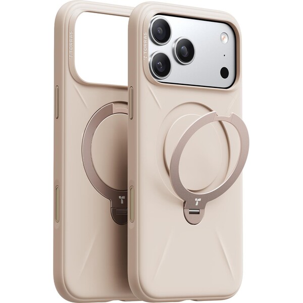 Torras-Ostand-Q3-Silicone-MagSafe-kryt-iPhone-17-Pro-Max-desert-gold