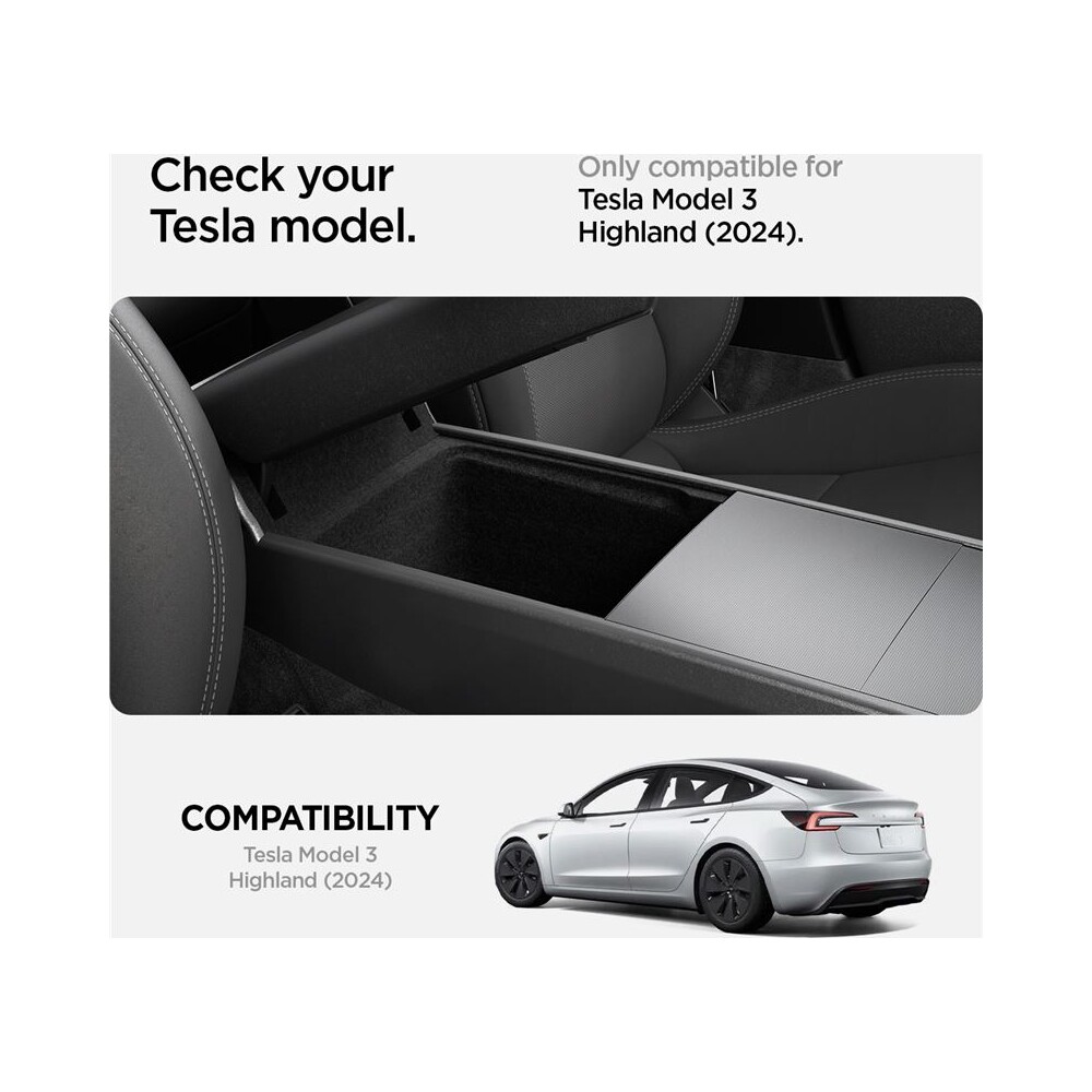 Spigen-Armrest-Console-organizer-Tesla-Model-3-2024-cerny