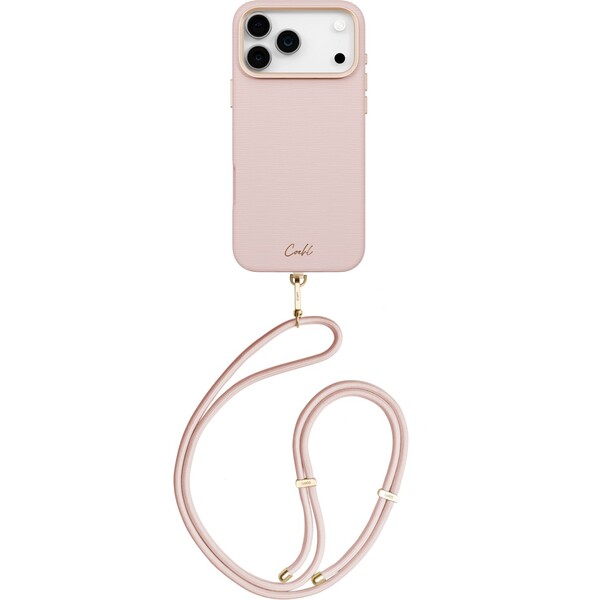 UNIQ-Coehl-Mirelle-MagSafe-kryt-s-poutkem-iPhone-17-Pro-Max-Shell-Pink