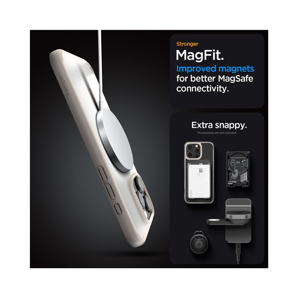 Spigen-Ultra-Hybrid-MagSafe-kryt-iPhone-16-Pro-frost-natural-titanium