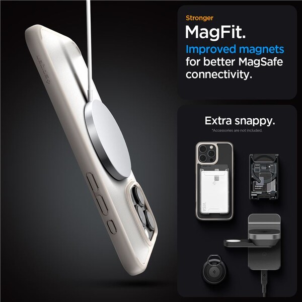 Spigen-Ultra-Hybrid-MagSafe-kryt-iPhone-16-Pro-frost-natural-titanium