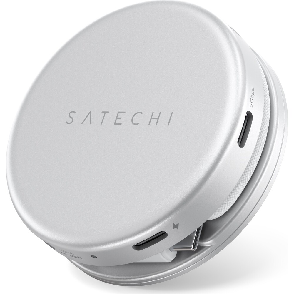 Satechi-OntheGo-5-in-1-Multiport-Adapter-MacBook-Neo-stribrny