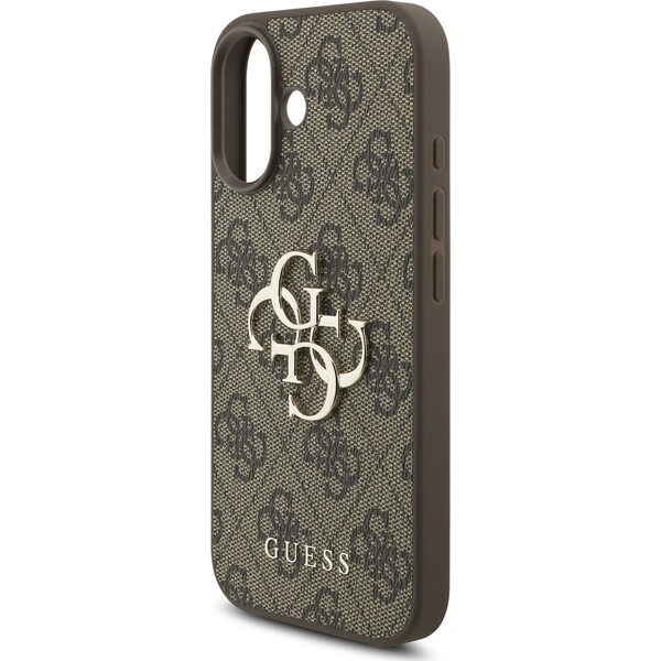Guess-PU-4G-Metal-Logo-Strap-kryt-iPhone-17-hnedy