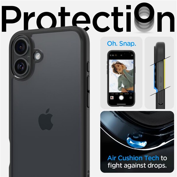 Spigen-Ultra-Hybrid-kryt-iPhone-16-matte-black