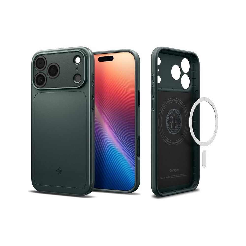 Spigen-Thin-Fit-MagSafe-kryt-iPhone-17-Pro-abyss-green