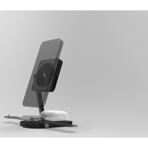 Aulumu-M01-4-in-1-Folding-Wireless-Charging-Station-Pad-MagSafe-nabijecka-Black