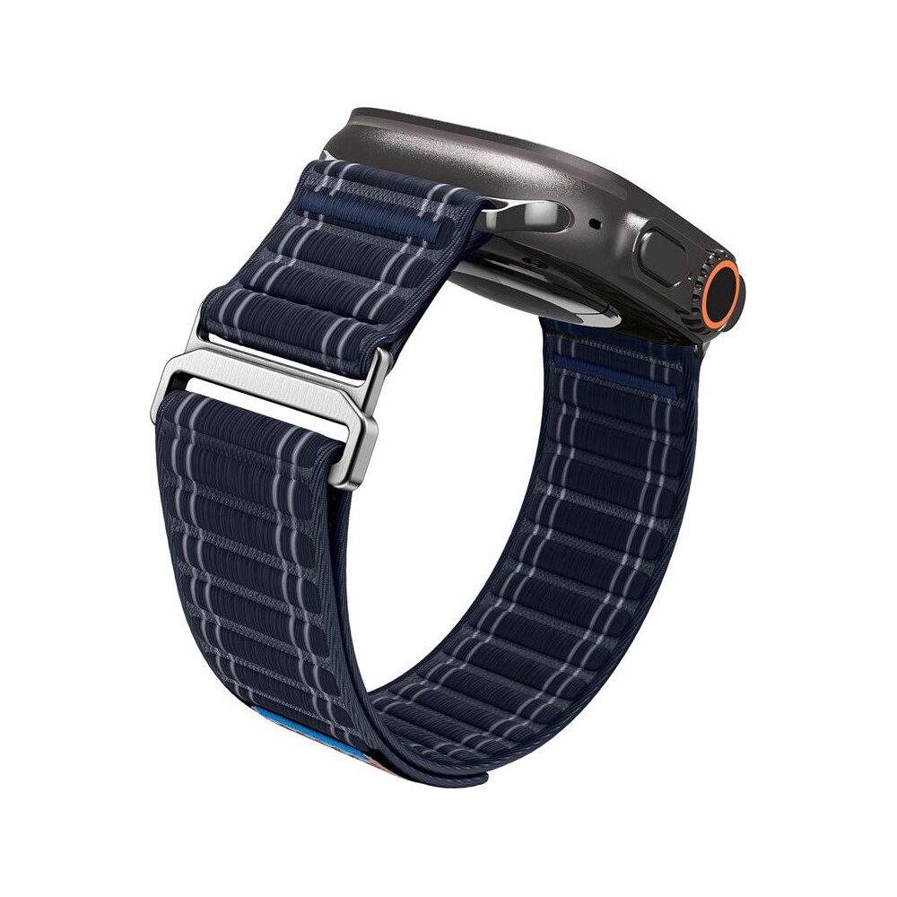 Spigen-Fabric-Band-reminek-hook-and-loop-Apple-Watch-49-46-45-44mm-namorne-modry