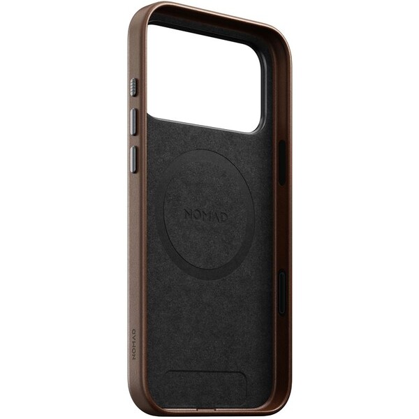 Nomad-Traditional-Leather-Case-MagSafe-kozeny-kryt-iPhone-17-Pro-Max-Brown