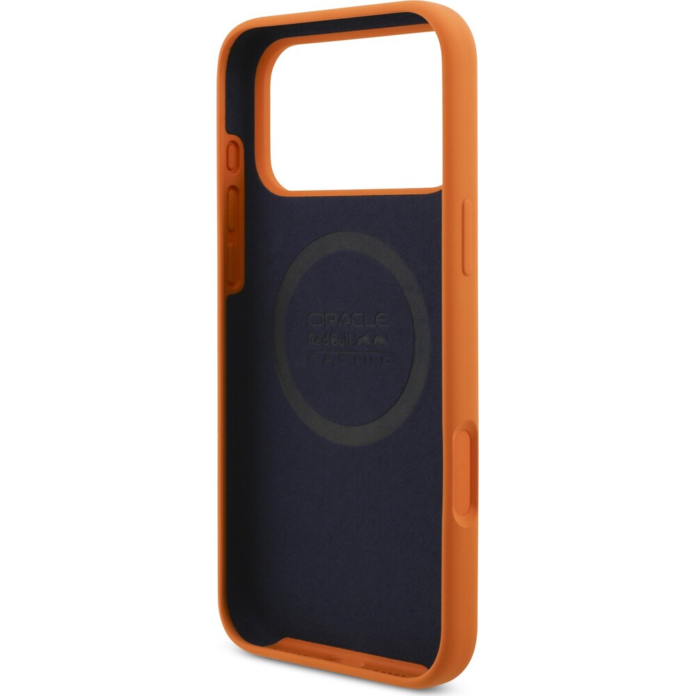 Oracle-Red-Bull-Racing-Silicone-Blue-Ring-MagSafe-kryt-iPhone-17-Pro-Max-oranzovy