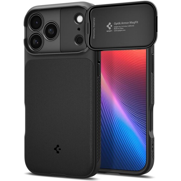 Spigen-Optik-Armor-MagSafe-kryt-iPhone-17-Pro-black
