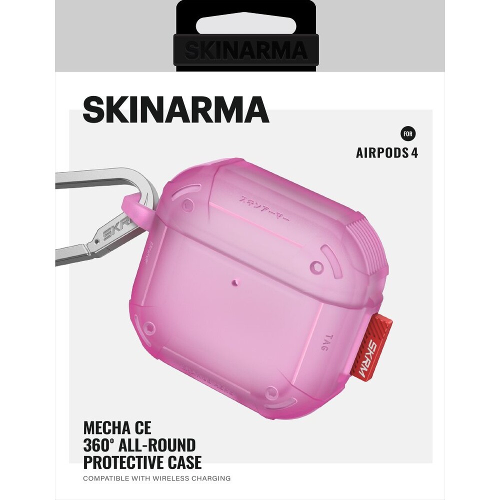 SKINARMA-Mecha-CE-pouzdro-pro-AirPods-4-fuchsiove