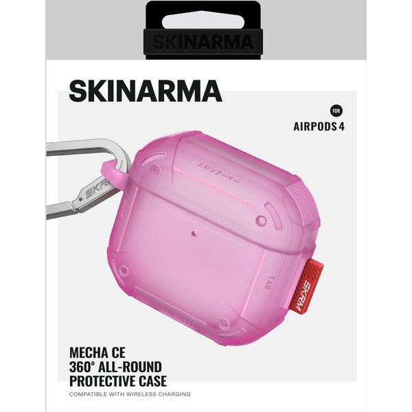 SKINARMA-Mecha-CE-pouzdro-pro-AirPods-4-fuchsiove