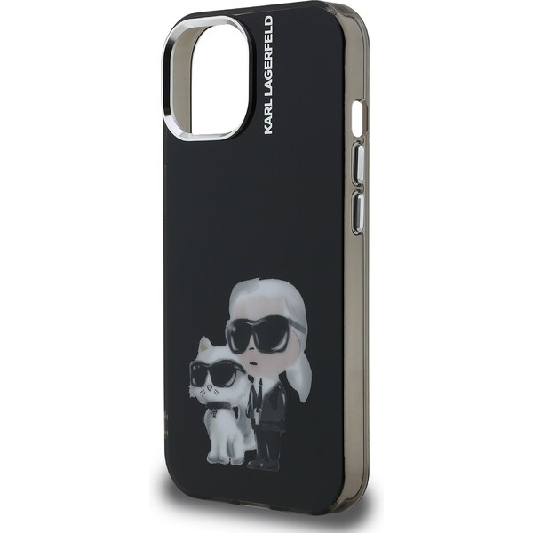Karl-Lagerfeld-IML-Aquarelle-Karl-and-Choupette-kryt-iPhone-15-cerny