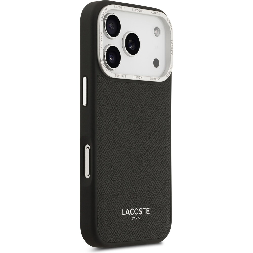 Lacoste-PU-Leather-Champs-Elysees-MagSafe-kryt-iPhone-17-Pro-cerny