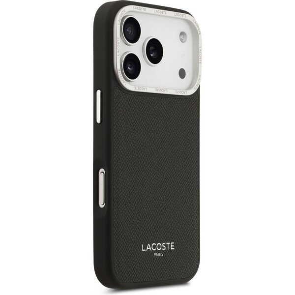 Lacoste-PU-Leather-Champs-Elysees-MagSafe-kryt-iPhone-17-Pro-cerny