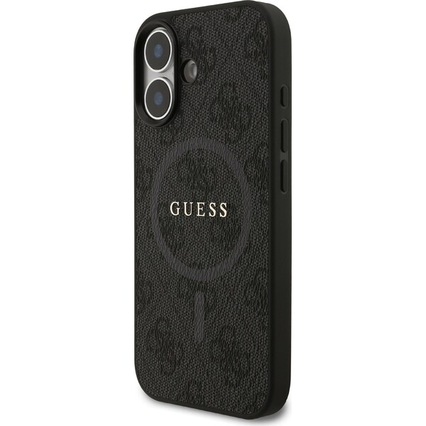 Guess-PU-Leather-4G-Colored-Ring-MagSafe-Zadni-Kryt-pro-iPhone-17-cerny