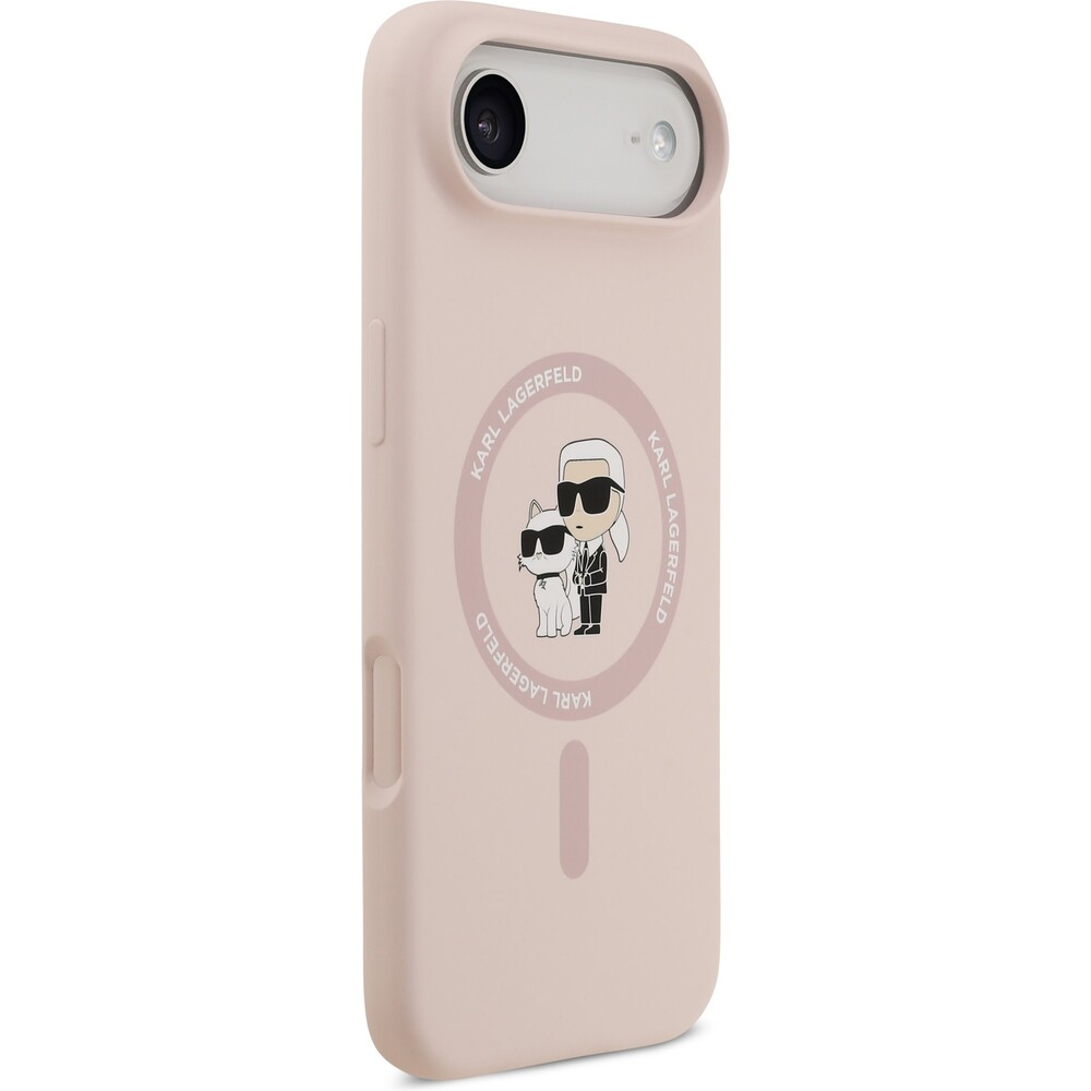 Karl-Lagerfeld-Liquid-Silicone-Karl-and-Choupette-MagSafe-kryt-iPhone-Air-ruzovy