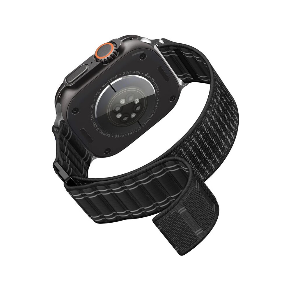 Spigen-Fabric-Band-reminek-hook-and-loop-Apple-Watch-49-46-45-44mm-cerny