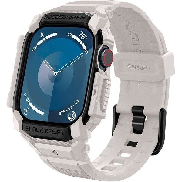 Spigen-Rugged-Armor-Pro-reminek-s-pouzdrem-Apple-Watch-10-11-42mm-bezovy