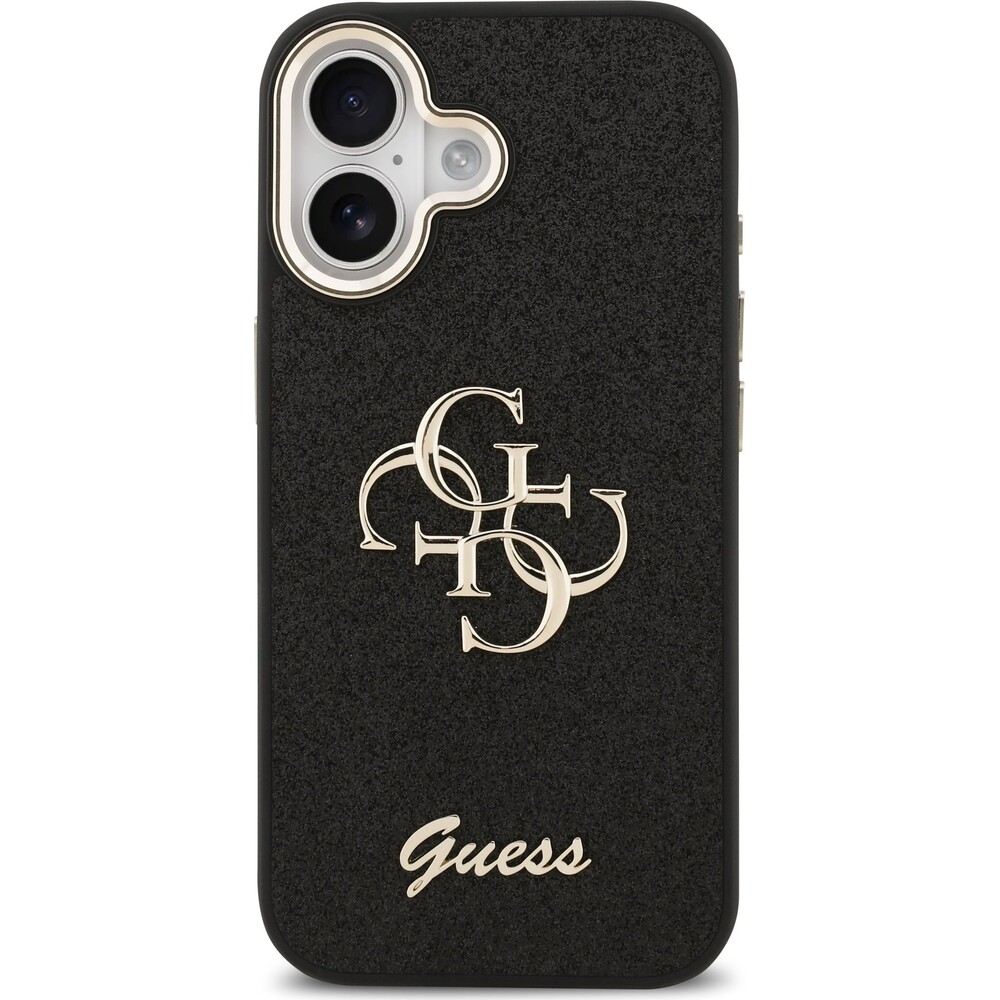 Guess-PU-Fixed-Glitter-4G-Metal-Frame-kryt-iPhone-17-cerny