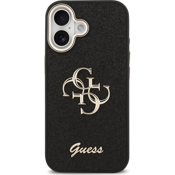Guess-PU-Fixed-Glitter-4G-Metal-Frame-kryt-iPhone-17-cerny