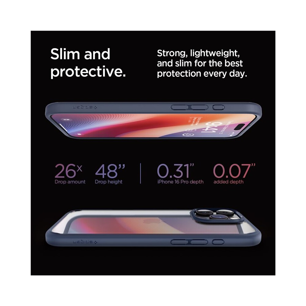 Spigen-Ultra-Hybrid-kryt-iPhone-16-Pro-navy-blue
