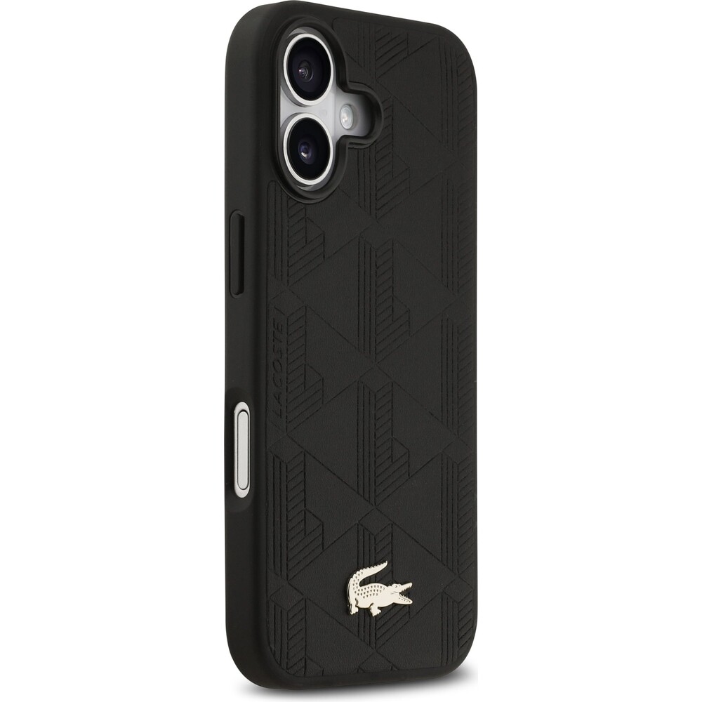 Lacoste-PU-Nomogramme-Gold-Logo-MagSafe-kryt-iPhone-17-cerny