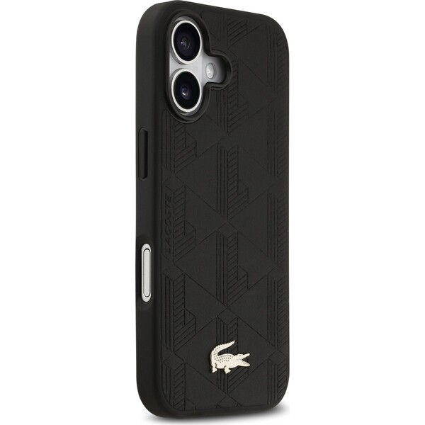 Lacoste-PU-Nomogramme-Gold-Logo-MagSafe-kryt-iPhone-17-cerny