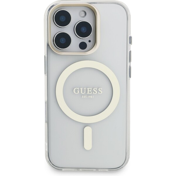 Guess-PC-TPU-Electroplated-Stand-Camera-Frame-MagSafe-kryt-s-vymenitelnym-pozadim-iPhone-16-Pro