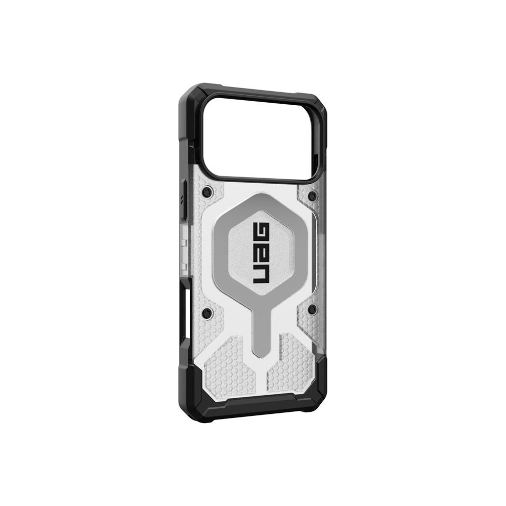 UAG-Pathfinder-Clear-Magsafe-kryt-iPhone-17-Pro-Max-ciry-stribrny