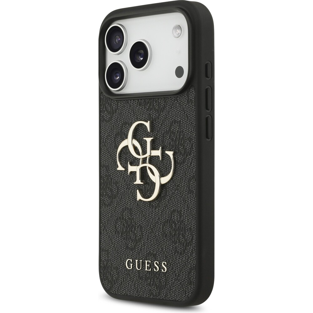 Guess-PU-4G-Metal-Logo-kryt-iPhone-17-Pro-sedy