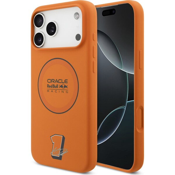 Oracle-Red-Bull-Racing-Silicone-Blue-Ring-MagSafe-kryt-iPhone-17-Pro-Max-oranzovy