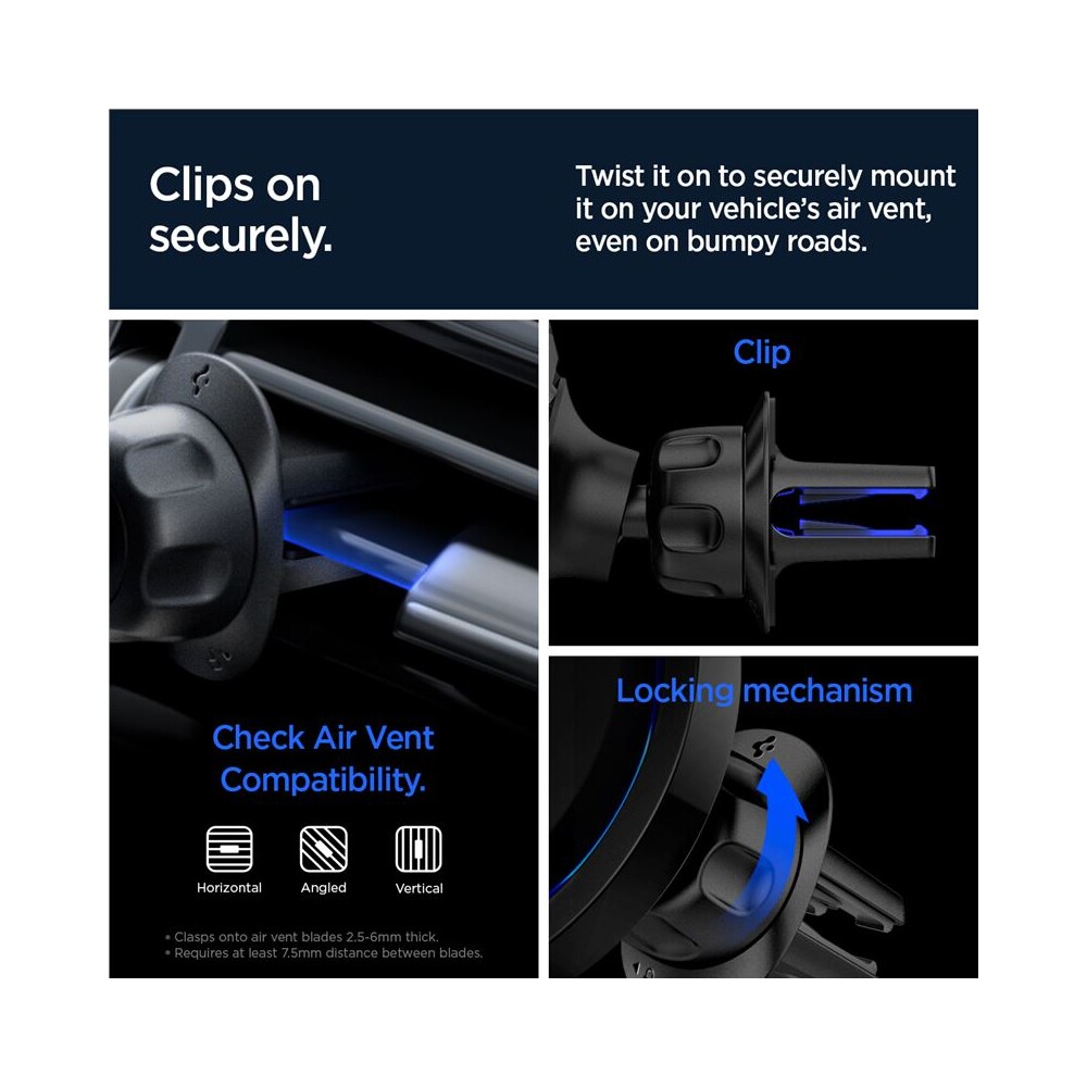 Spigen-OneTap-Pro-3-Cryomax-Air-Vent-MagSafe-drzak-do-auta-s-chlazenim-cerny