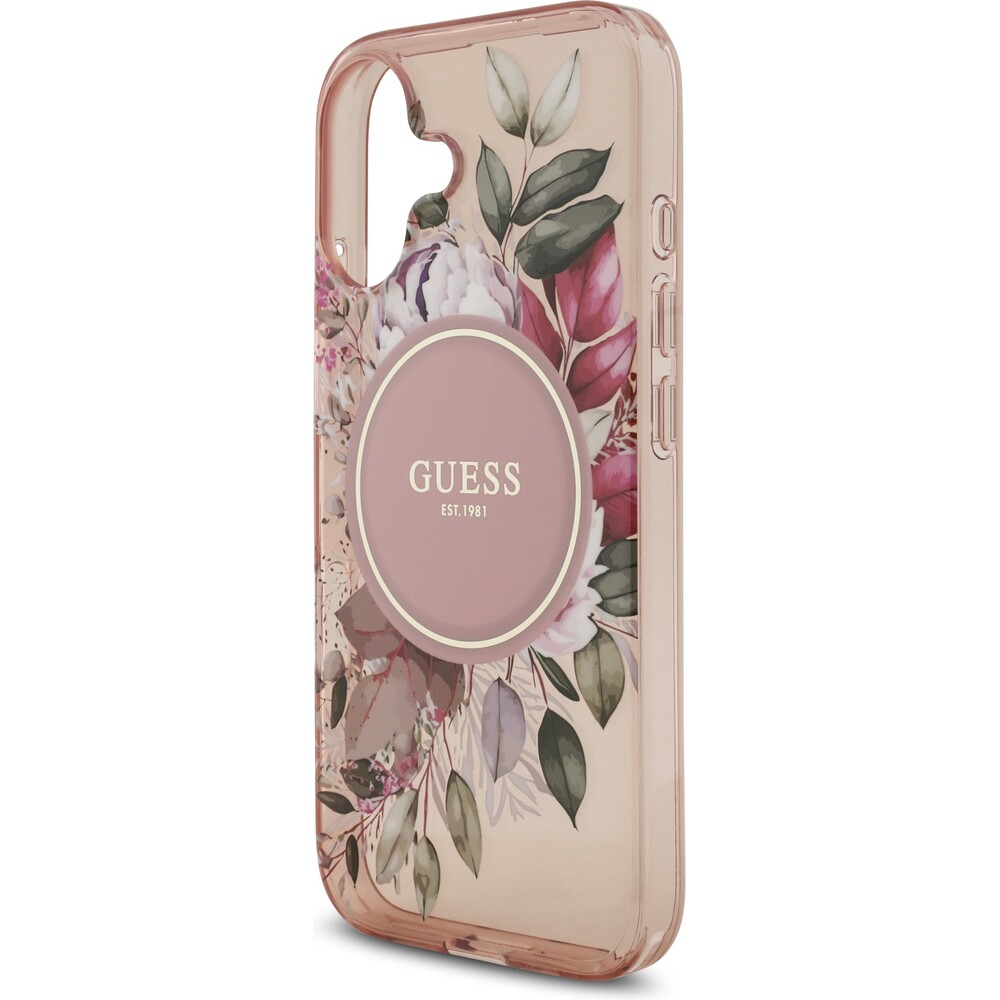 Guess-IML-Flowers-Strap-MagSafe-kryt-iPhone-17-ruzovy