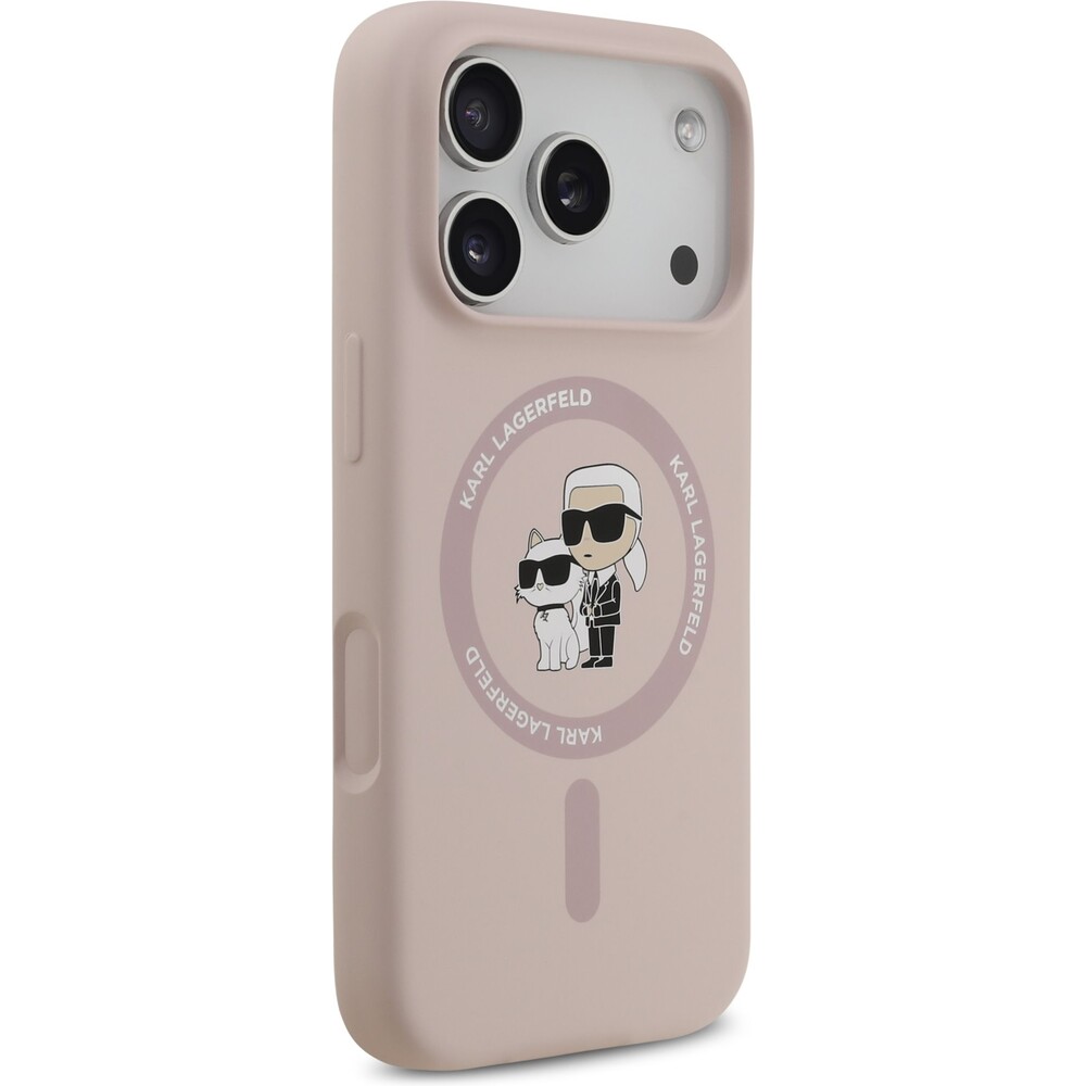 Karl-Lagerfeld-Liquid-Silicone-Karl-and-Choupette-MagSafe-kryt-iPhone-17-Pro-ruzovy