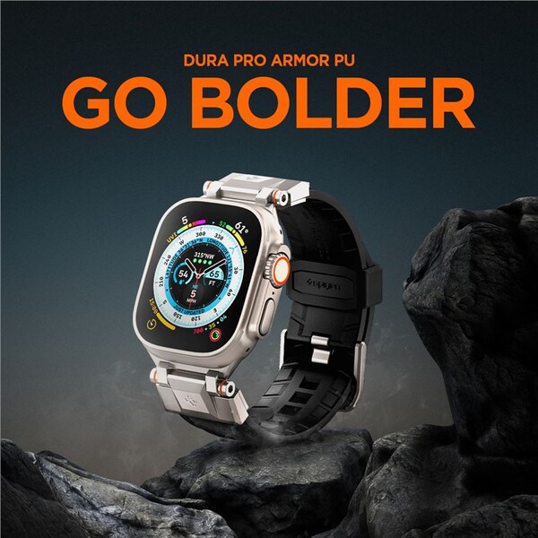Spigen-DuraPro-Armor-PU-reminek-Apple-Watch-Ultra-49-45-44-42mm-cerny