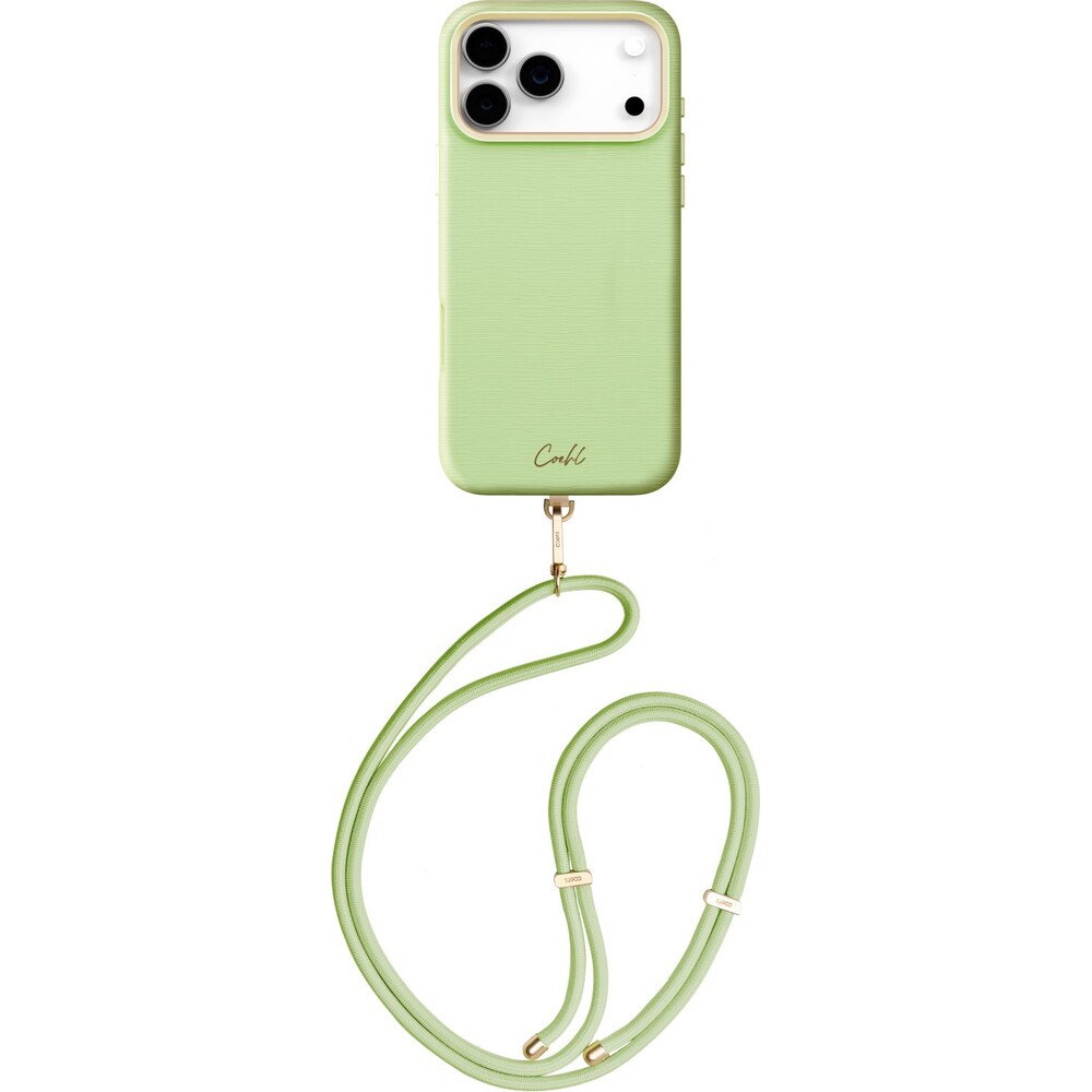 UNIQ-Coehl-Mirelle-MagSafe-kryt-s-poutkem-iPhone-17-Pro-Max-Lint-Green