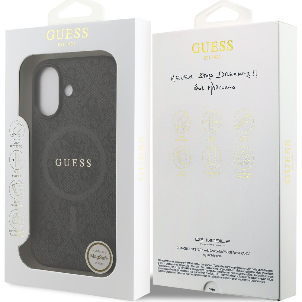 Guess-PU-Leather-4G-Colored-Ring-MagSafe-Zadni-Kryt-pro-iPhone-17-cerny